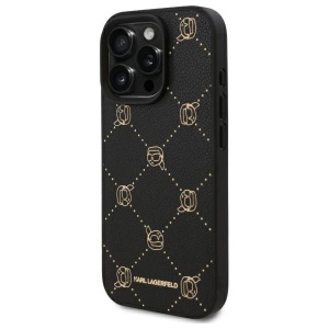 Husa iPhone 16 Pro - Karl Lagerfeld Leather MagSafe (KLHMP16LPGKHPHK) - Karl Head - Img 4