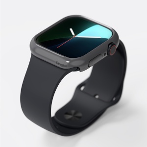 Husa pentru Apple Watch 10 42mm (set 2) - Ringke Slim - Clear / Dark Gray - Img 3