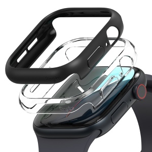 Husa pentru Apple Watch 10 42mm (set 2) - Ringke Slim - Clear / Matte Black