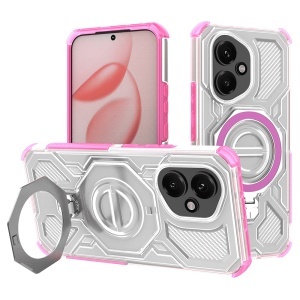 Husa pentru Honor 400 - Techsuit Carbon Shield PRO - Pink Transparent