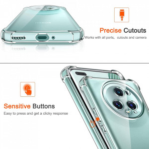Husa pentru Honor Magic5 Pro - Techsuit Shockproof Clear Silicone - Clear - Img 5