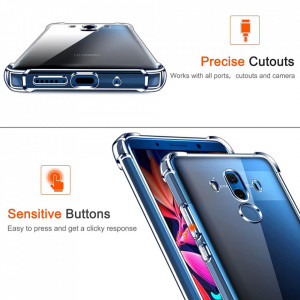 Husa pentru Huawei Mate 10 Pro - Techsuit Shockproof Clear Silicone - Clear - Img 4