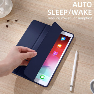 Husa pentru iPad 10.2 (2019 / 2020 / 2021) - Techsuit Flex Trifold - Dark Blue - Img 6