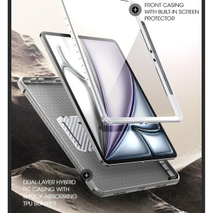 Husa pentru iPad Air 11 (2024) - Supcase Unicorn Beetle Pro - White - Img 4