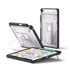 Husa pentru iPad Air 13 (2024) - Ringke Fusion Sketch Stand - Smoke Black - Img 1