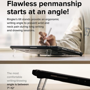 Husa pentru iPad Pro 11 (2024) - Ringke Fusion Sketch Stand - Black - Img 9
