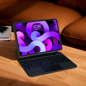 Husa pentru iPad Pro 12.9 (2018/2020/2021/2022) - Baseus Brilliance Magnetic Keyboard Case Digital Display (ARJK010216) - Gray - Img 5