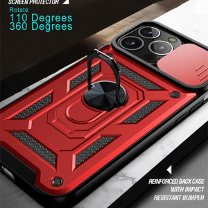Husa pentru iPhone 12 / iPhone 12 Pro - Techsuit CamShield Series - Black - Img 7