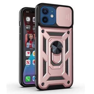 Husa pentru iPhone 12 / iPhone 12 Pro - Techsuit CamShield Series - Rose Gold - Img 1