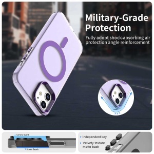 Husa pentru iPhone 12 / iPhone 12 Pro - Techsuit CandyCase MagSafe - Purple - Img 6