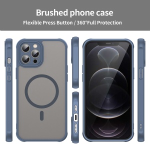 Husa pentru iPhone 12 Pro - Techsuit HaloFrost II MagSafe - Navy Blue - Img 3