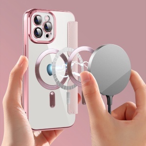 Husa pentru iPhone 12 Pro - Techsuit SmartMag Book Case - Pink - Img 6
