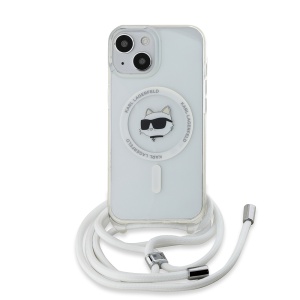 Husa pentru iPhone 14 - Karl Lagerfeld IML MagSafe (KLHMP14SHCCHNT) - Transparent Choupette Head&Cord - Img 5