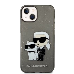 Husa pentru iPhone 14 Plus - Karl Lagerfeld Hardcase Glitter (KLHCP14MHNKCTGK) - Karl&Choupette - Img 3