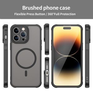 Husa pentru iPhone 14 Pro - Techsuit HaloFrost II MagSafe - Black - Img 3