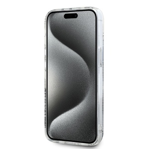 Husa pentru iPhone 15 - Karl Lagerfeld IML Luxury (KLHCP15SHKLPCHT) - Transparent Choupette Head&Monogram - Img 5