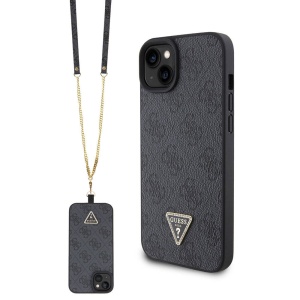 Husa pentru iPhone 15 Plus - Guess Crossbody 4G Metal Logo (GUHCP15MP4TDSCPK) - Black