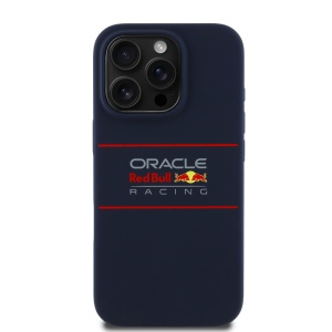 Husa pentru iPhone 15 Pro Max - Red Bull Racing Silicone Horizontal Centered Logo MagSafe (RBHMP15X24SIHSRV) - Navy - Img 2