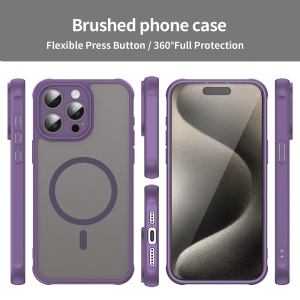Husa pentru iPhone 15 Pro - Techsuit HaloFrost II MagSafe - Purple - Img 3
