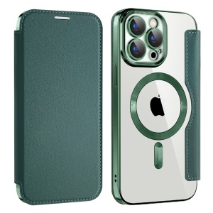 Husa pentru iPhone 15 Pro - Techsuit SmartMag Book Case - Green - Img 2