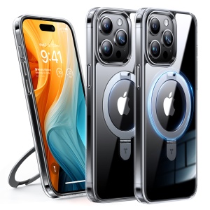 Husa pentru iPhone 15 Pro - Torras Ostand MagSafe Series - Clear - Img 1