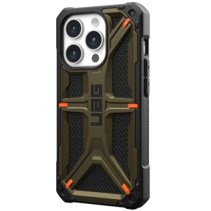 Husa pentru iPhone 15 Pro - UAG Monarch - Kevlar Element Green - Img 4