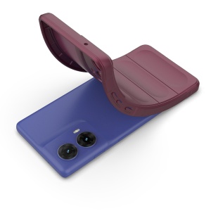 Husa pentru iPhone 16 - Guess Peony Grained Hot Stamp Triangle MagSafe (GUHMP16SPGBTMP) - Pink - Img 5