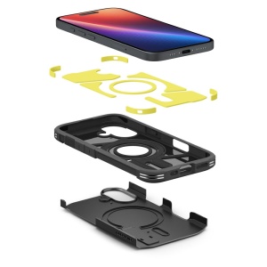 Husa pentru iPhone 16 Plus - Spigen Tough Armor MagSafe - Black - Img 7