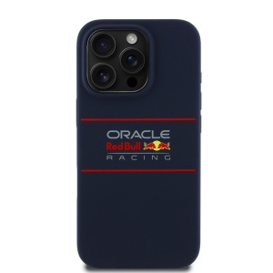 Husa pentru iPhone 16 Pro Max - Red Bull Racing Silicone Horizontal Centered Logo MagSafe (RBHMP16X24SIHSRV) - Navy - Img 2
