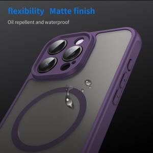 Husa pentru iPhone 16 Pro Max - Techsuit HaloFrost II MagSafe - Purple - Img 5