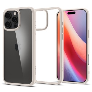 Husa pentru iPhone 16 Pro - Spigen Ultra Hybrid - Natural Titanium - Img 1