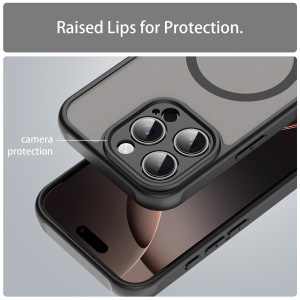 Husa pentru iPhone 16 Pro - Techsuit HaloFrost II MagSafe - Black - Img 5