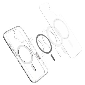 Husa pentru iPhone 16 - Spigen Ultra Hybrid T MagSafe - White - Img 7
