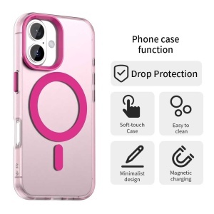 Husa pentru iPhone 16 - Techsuit CandyCase MagSafe - Pink - Img 4