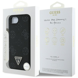 Husa pentru iPhone 16e - Peony Grained Hot Stamp Triangle Logo MagSafe (GUHMPSE4PGBTMK) - Black - Img 7