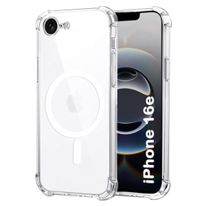 Husa pentru iPhone 16e - Techsuit Shockproof Clear Silicone MagSafe - Clear - Img 1