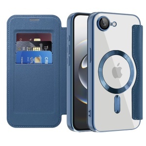 Husa pentru iPhone 16e - Techsuit SmartMag Book Case - Blue - Img 1