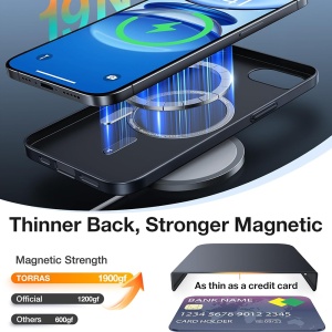Husa pentru iPhone 16e - Torras OriginFit-Mag Series - Black - Img 4