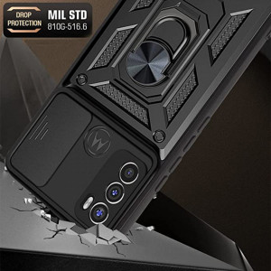 Husa pentru Motorola Moto E20 / E30 / E40 - Techsuit CamShield Series - Black - Img 2