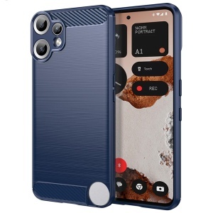 Husa pentru Nothing CMF Phone 2 Pro - Techsuit Carbon Silicone - Blue