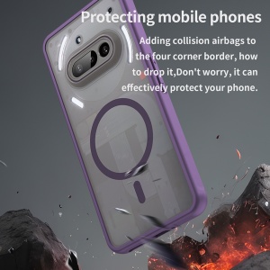 Husa pentru Nothing Phone (3a) - Techsuit HaloFrost II MagSafe - Purple - Img 5