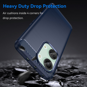 Husa pentru OnePlus NordÂ 3 - Techsuit Carbon Silicone - Blue - Img 5