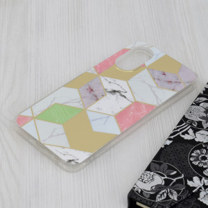 Husa pentru Oppo A17 - Techsuit Marble Series - Purple Hex - Img 3