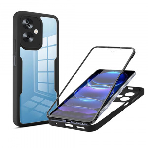 Husa pentru Oppo A79 5G / OnePlus Nord N30 SE + Folie - Techsuit ColorVerse 360 Series - Black - Img 1