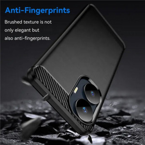 Husa pentru Realme C55 - Techsuit Carbon Silicone - Black - Img 5