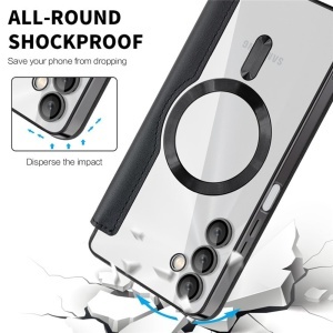 Husa pentru Samsung Galaxy A05s - Techsuit SmartMag Book Case - Black - Img 4