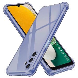 Husa pentru Samsung Galaxy A13 5G / A04S - Techsuit Shockproof Clear Silicone - Smoke Black