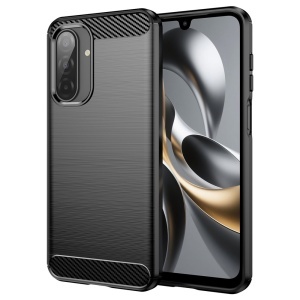 Husa pentru Samsung Galaxy A17 5G - Techsuit Carbon Silicone - Black - Img 1