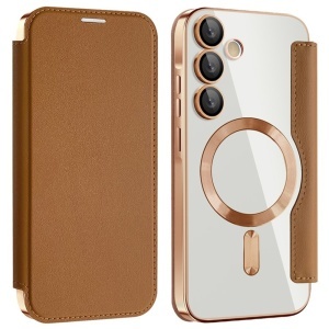 Husa pentru Samsung Galaxy A35 5G - Techsuit SmartMag Book Case - Brown - Img 2