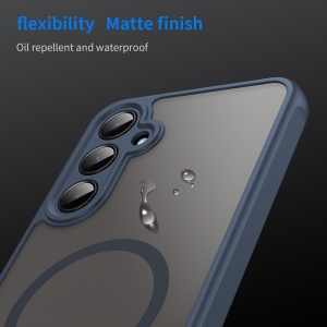 Husa pentru Samsung Galaxy A55 5G - Techsuit HaloFrost II MagSafe - Navy Blue - Img 5